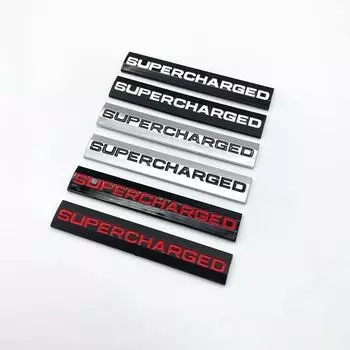 3D ABS буквы Supercharged Trunk Edition эмблема для Land Rover, боковой значок автомобиля, наклейка с логотипом, хром, серебристый, черный, красный Supercharged матовый черный