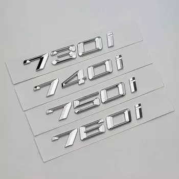 3D ABS Chrome логотип 730i 740i 750i 760i эмблема автомобиля значок багажник наклейка надпись Stikcers аксессуары 760i