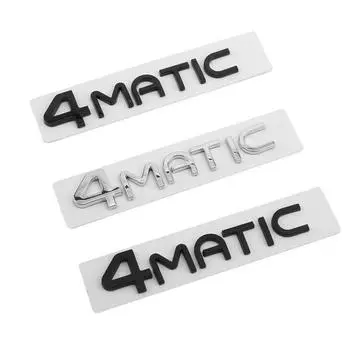 3D ABS Chrome Серебристый Черный Автомобильный Задний Багажник Наклейка 4MATIC Эмблема Значок Наклейка Автомобильные Аксессуары серебряный
