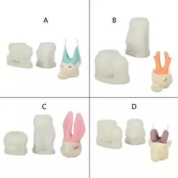3D Animal Molds for DIY Soap Plaster Chocolate Cake Fondant Decor X3UC