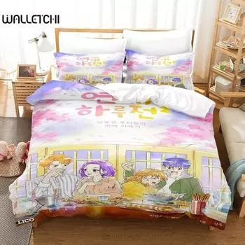 3D Anime A Day Before Us Bedding Set Single Twin Full Queen King Size Bed Set Adult Kid Bedroom Duvet cover Sets Home Textiles 70x133cm 2pcs