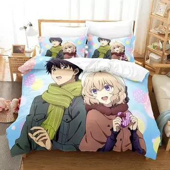 3D Anime InSpectre Fictitious reasoning Bedding Sets Duvet Cover Set With Pillowcase Twin Full Queen King Bedclothes Bed Linen EU Single 135x200cm