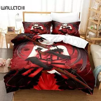 3D аниме Kawaii Girls Date A Live IV комплект постельного белья Single Twin Full Queen King Size комплект постельного белья для взрослых и детей, пододеяльники 70x133cm 2pcs