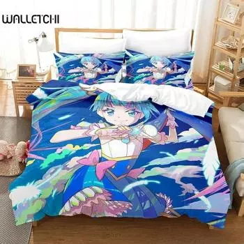 3D Anime Kawaii Girls Sora Harewataru Bedding Set Single Twin Full Queen King Size Bed Set Adult Kid Bedroom Duvet cover Sets 70x133cm 2pcs
