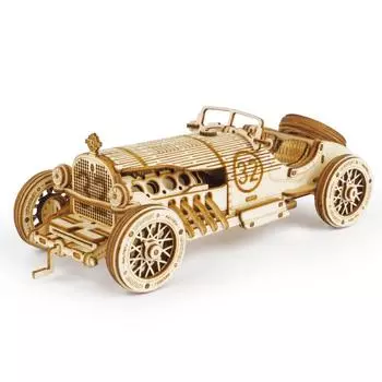3D автомобиль деревянная головоломка DIY модель комплект ручной работы подарок, украшение дома, механический модель комплект, строительная игрушка, день рождения G188