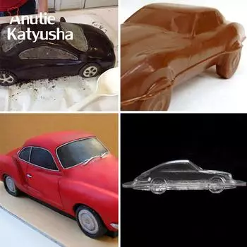 3D автомобильная форма для шоколада «сделай сам», ручная работа, торт, конфеты, пластиковый автомобиль, инструменты для изготовления шоколада, украшение торта, кухонные аксессуары, инструменты