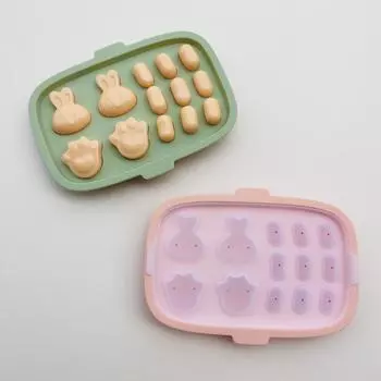 3D Baby Silicone Fondant Cookie Chocolate Candy Mould Biscuit Cake Candle Soap Craft Baking Mold Decor Pastry DIY Tools зелёный