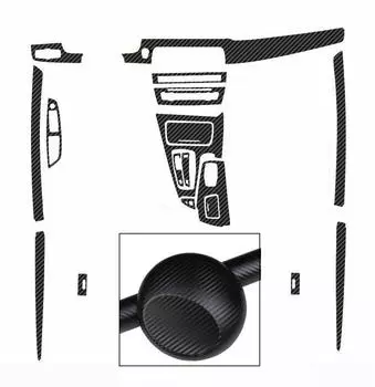 3D Carbon Fiber Pattern Vinyl Car Interior Trim Sticker For BMW 5 Series F10 F18