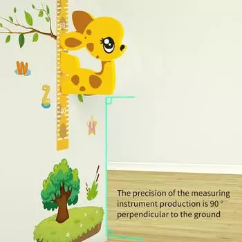 3D Cartoon Height Stickers Removable Children s Height Measurement Wall Stickers Ruler Home Decoration олений