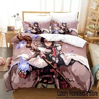 3D Cartoon Log Horizon Bedding Set Single Twin Full Queen King Size Bed Set Adult Kid Bedroom Duvet cover Sets For Home Textiles 70x133cm 2pcs