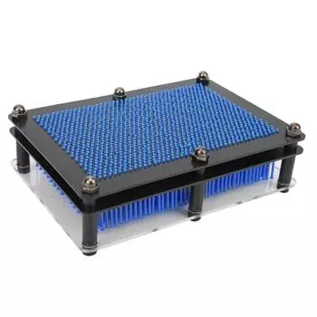 3D Clone Pin Art Toy Pin Sculpture Board for Children Adults Pin Art Birthday Gift ToyBlue M M(315 X 180mm / 12.4 X 7.09in) синий