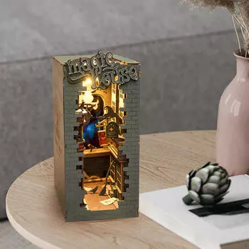 3D деревянные миниатюрные кукольные домики наборы пазлы настольный декор ручная работа мода с мебелью и Style A