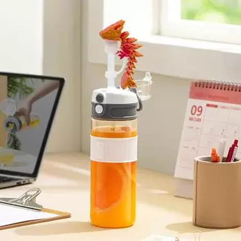 3D Dragon Straw Cover Dust-Proof Protector for 30/40oz Cup Reusable Straw Topper Novelty Cup фиолетовый