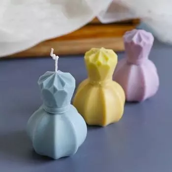 3D флакон духов, формы для свечей, ваза для цветов, ароматерапия, гипсовые формы, украшения дома, формы для мыла, сделай сам, силиконовая форма ручной работы A
