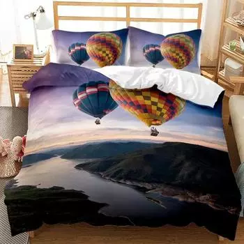 3D Flying Journey 3D Art Duvet Cover Set King Queen Double Full Twin Single Size Bed linen set EU single(135x200cm)