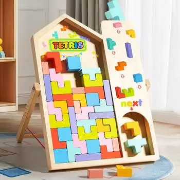 3D-головоломка из блоков, строительные блоки, многофункциональная головоломка, интерактивная для родителей и детей, для мальчиков и девочек, деревянные сборные игрушки разноцветный