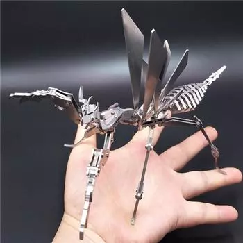 3D головоломка мультфильм Mantis металлическая модель конструктора взрослая механическая головоломка животное DIY сборка игрушка детский подарок