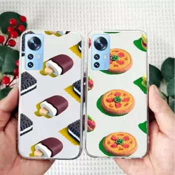 3D Gourmet Temptation Phone Case For Xiaomi 12 10 11 Redmi 10X 9T Note 10S 9 8 Pro Transparent Cover Redmi 8