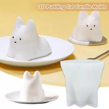3D Кот силиконовая форма эпоксидная смола DIY крем пудинг свечи форма для изготовления льда мыло 3D пудинг форма для украшения дома