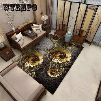 3D ковер для гостиной с реактивной печатью, большой размер, коврик для гостиной с цветами, коврик для ванной, кухни, коврики 120cm*180cm