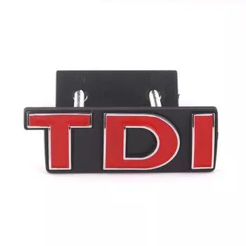 3D красный значок на решетке радиатора автомобиля ABS TDI красный