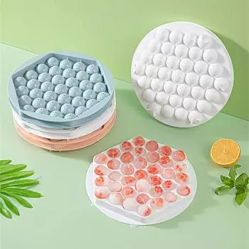 3D Круглая крышка для кубиков льда Форма для льда Холодильник Сферические формы для самостоятельного изготовления Легко извлекать из формы Ледяной шар Бар Домашняя вечеринка Кухонный инструмент