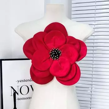 3D Large Flower Patch with Pin Clothes Appliques Evening Dress Clothing Patch Sewing