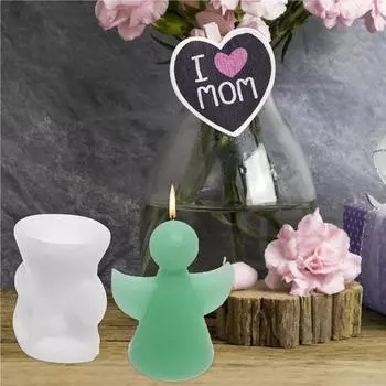3D Little Angel Candle Mold Angel Candle Silicone Mold Epoxy Resin Aromatherapy Candle For Home Art Crafts Decor Holiday Gifts CHINA