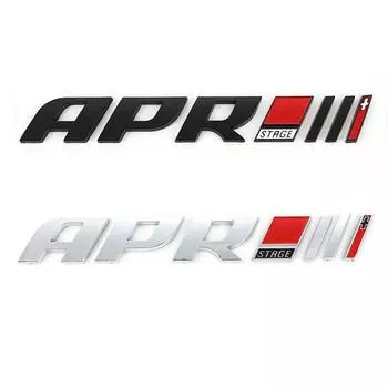 3D логотип APR, автомобильные наклейки, авто значок, эмблема, наклейка для APR Stage, логотип A4L Q5 S5 Golf R6 7 S/cirocco R20 GTI, стиль чёрный