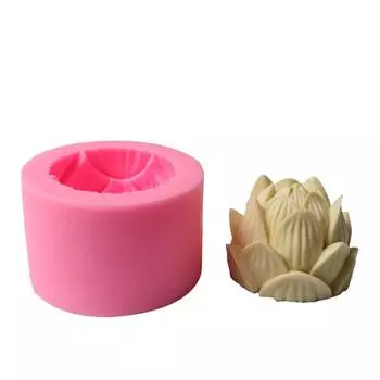 3D лотос жидкая силиконовая форма для помадки DIY мыло лотоса мыло ароматическая гипсовая свеча мыло ручной работы инструмент