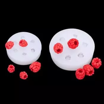 3D Малина Клубника Силиконовая Форма DIY Эмуляция Фруктовый Торт Десерт Стол Декоративные Аксессуары Фрукты Мягкие Конфеты Форма