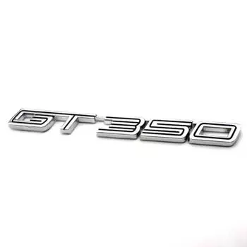 3D металл M/ustang GT 350 автомобильная задняя боковая эмблема наклейка подходит для Shelby GT350 значок серебряный