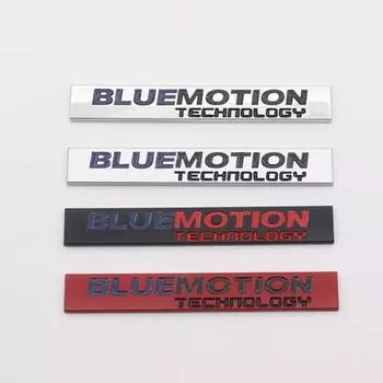 3D-металлическая наклейка-эмблема с логотипом Bluemotion на заднем багажнике чёрный