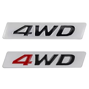 3d металлический логотип 4WD, задний багажник, задняя дверь, крыло, эмблема, значок, наклейка, наклейки для H/yundai IX25 IX35 Tucson A