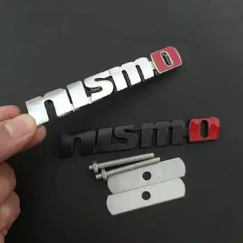 3D-металлический логотип NISMO, эмблема передней решетки радиатора, наклейка на задний багажник, наклейки