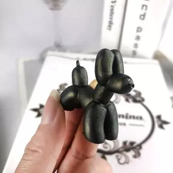 3D мини-воздушный шар щенок силиконовая форма сделай сам воздушный шар собака настольное украшение гипсовая эпоксидная смола форма ручная работа животное украшение форма