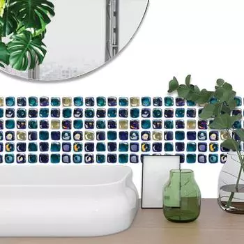 3D-моделирование плитки наклейки украшения дома водонепроницаемые наклейки на стену ванной комнаты