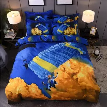 3D Motorcross Super Cool Children Duvet Cover Set King Queen Twin Single Size Bed Linen Set 150x210cm