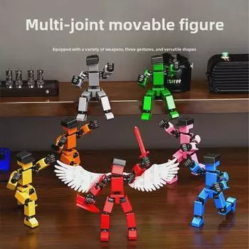 3D Movable Multi-Joint DIY Doll Parts and Handmade Ornament Kit for Kids