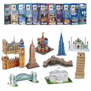 3D-пазл World Architecture Travel с Titures, часть 1, набор 3D-пазлов «Корея»