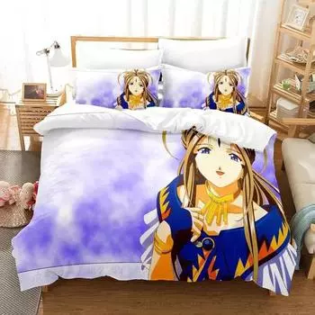 3D-печать Ах! Комплект постельного белья My Goddess, пододеяльник, одеяло, комплект постельного белья, пододеяльник, наволочка, размер King Queen Twin для мальчиков и девочек для взрослых 135X200cm-2pcs