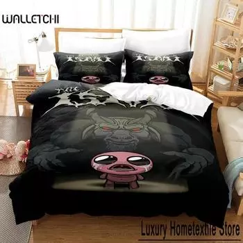 3D-печать игры The Binding of Isaac Постельное белье комплект односпальная двуспальная кровать двуспальная кровать для взрослых и детей спальня пододеяльники комплекты 70x133cm 2pcs
