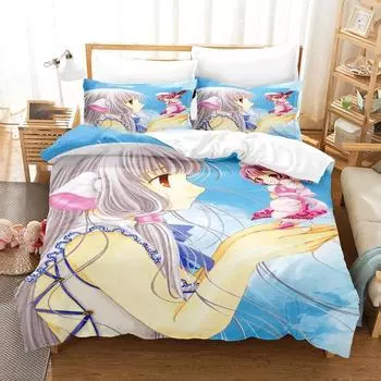 3D печать Kawaii аниме Chobits Chi комплект постельного белья для мальчиков и девочек Twin Queen Size пододеяльник наволочка кровать для детей и взрослых домашний текстиль EU Twin 135x200cm