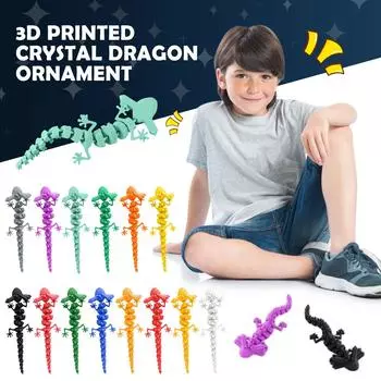 3D-печать Саламандра 3D-печать Шарнирная игрушка Саламандра Взрослая детская игрушка Таинственная игрушка Саламандра One Size