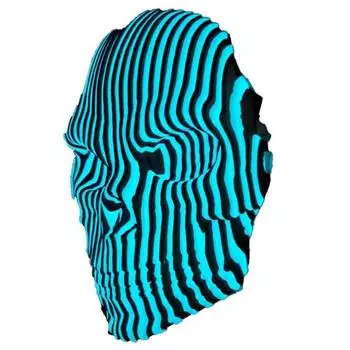 3D-печать светящихся, 3D-печать светящихся черепов игрушка, светящиеся формы, головоломка для взрослых, снятие беспокойства, классные новинки, настольные украшения One Size