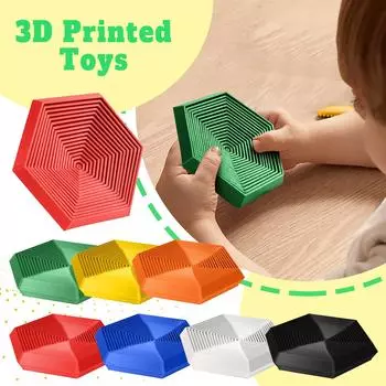 3D-печатные шестиугольные игрушки для детей и взрослых, специализированные игрушки для снятия стресса и релаксации One Size