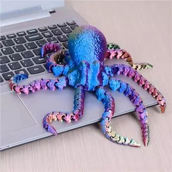 3D-печатный осьминог, прочная модель осьминога, 19/27 см, 3D-украшение для аквариума в виде осьминога 19CM красный