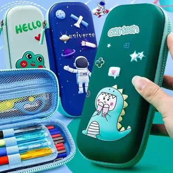 3D пенал Kawaii мультфильм большой емкости мягкий водонепроницаемый чехол креативный многофункциональный школьные принадлежности канцелярская коробка