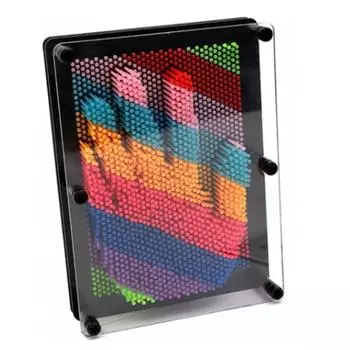 3D Pin Art Board игрушка красочная улучшает воображение невероятно узоры отпечаток руки булавка форма для детей