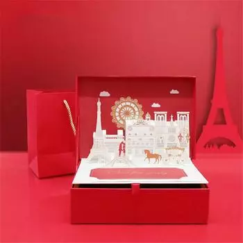 3D подарочная упаковочная коробка, креативная свадебная подарочная коробка на день святого Валентина, сделанная своими руками
